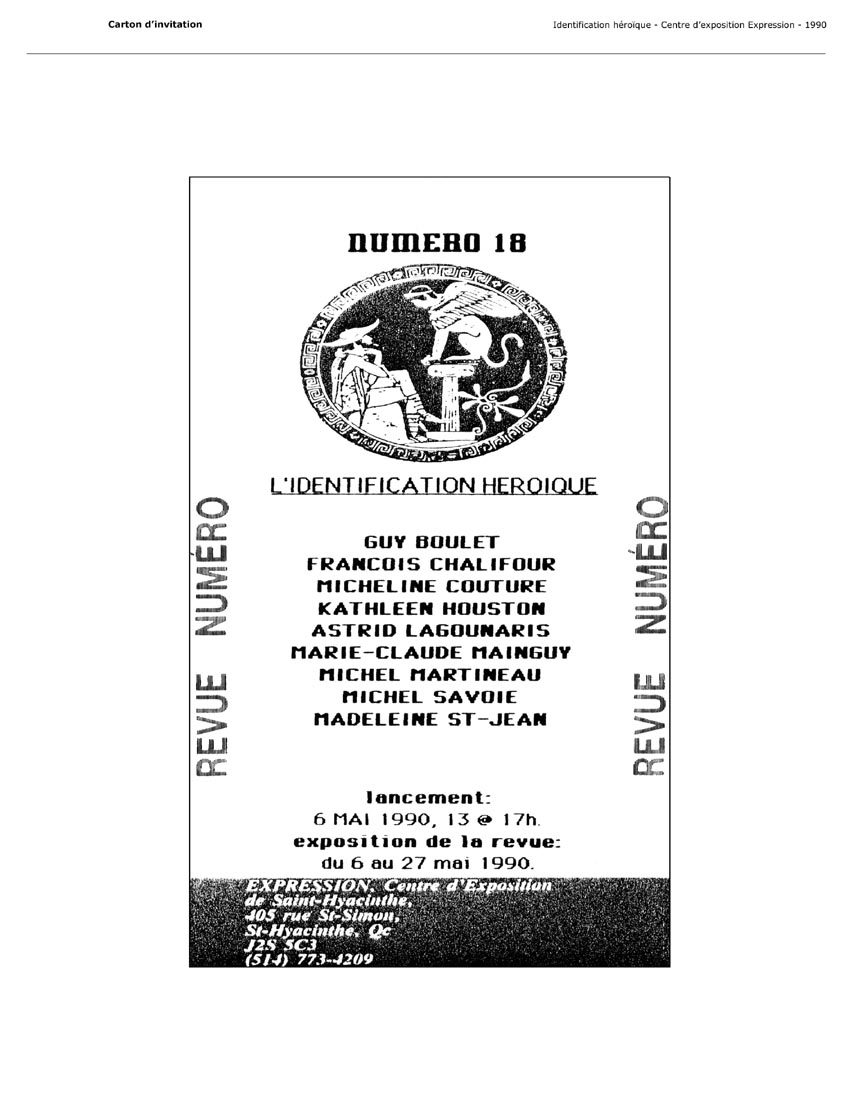 1990 — Revue Numéro — numéro 18
